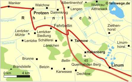Jakobsweg von Linum nach Protzen